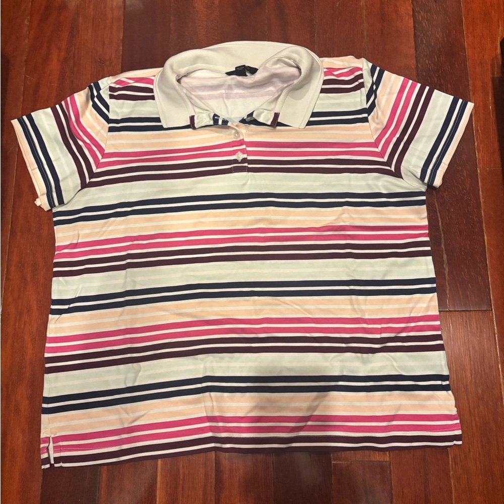 Lands' End Kids Polo Shirt with Stripes